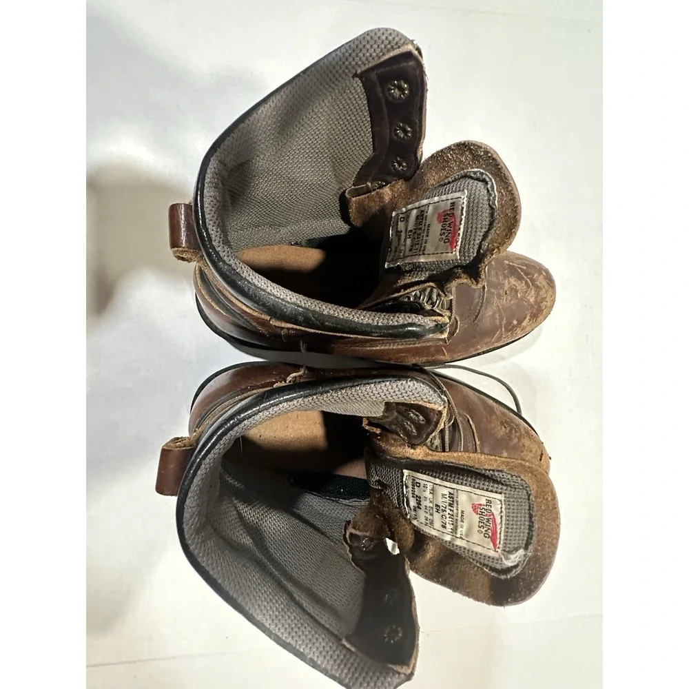 Red Wing Shoes Boots ASTMF 2413-11 Leather Steel Toe Oil Resistant Men Size 10.5